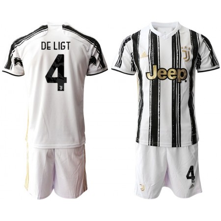 Tenue Juventus Matthijs de Ligt 4 Enfant Domicile 2020-2021 Maillot de Foot